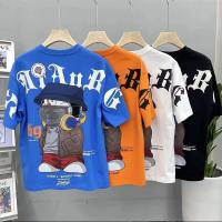 2023 Summer Mens T Shirt Korean Harajuku Fashion Graphic T Shirts Men 100%Cotton Men Clothing Cartoon Short Sleeve Tops Tee Men