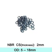 NBR Rubber Ring Gasket C/S 2mm  OD 5/5.5/6/6.5/7/7.5/8/8.5/9/9.5/10/10.5/11/11.5/12/12.5/13/14/15//16/17/18mm O Ring Seal Washer Gas Stove Parts Acces