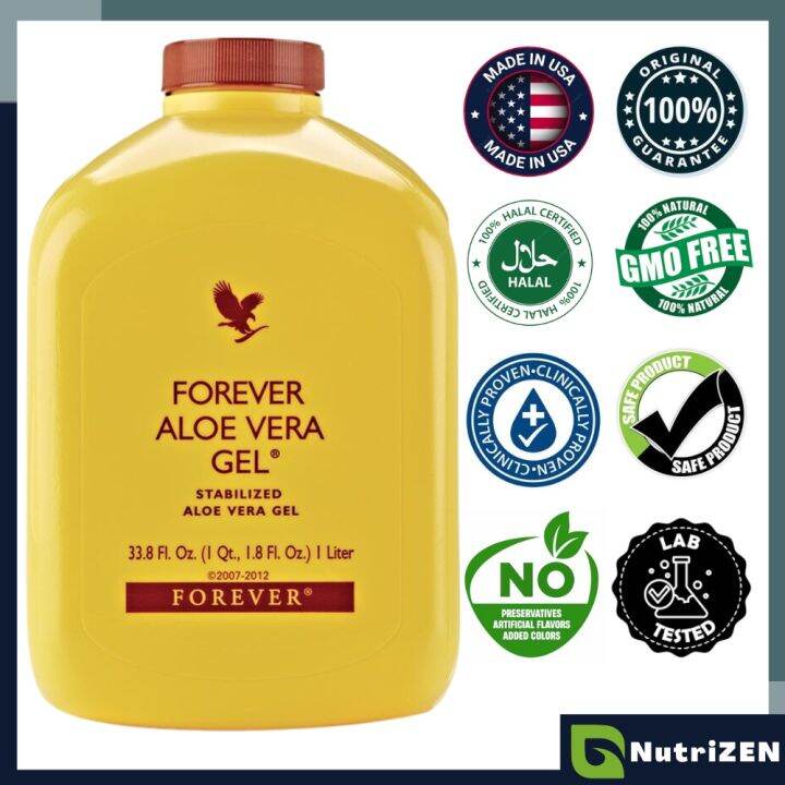 slimming Original HQ Forever Living Aloe Vera Gel (1 Liter) - Expiry ...