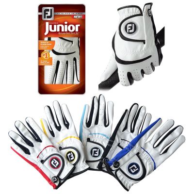 Genuine FootJoy FJ Kids Golf Gloves Genuine Leather Palm Boys and Girls Non-slip Breathable Single