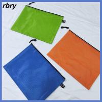 RBRY 2pcs สีแบบสุ่ม กระเป๋าสำหรับกิจกรรมกลางแจ้ง กันน้ำกันน้ำได้ กระเป๋าถุงว่ายน้ำ ที่มีคุณภาพสูง กระเป๋าไฟล์สำหรับ A4 ตั้งแคมป์เดินป่า