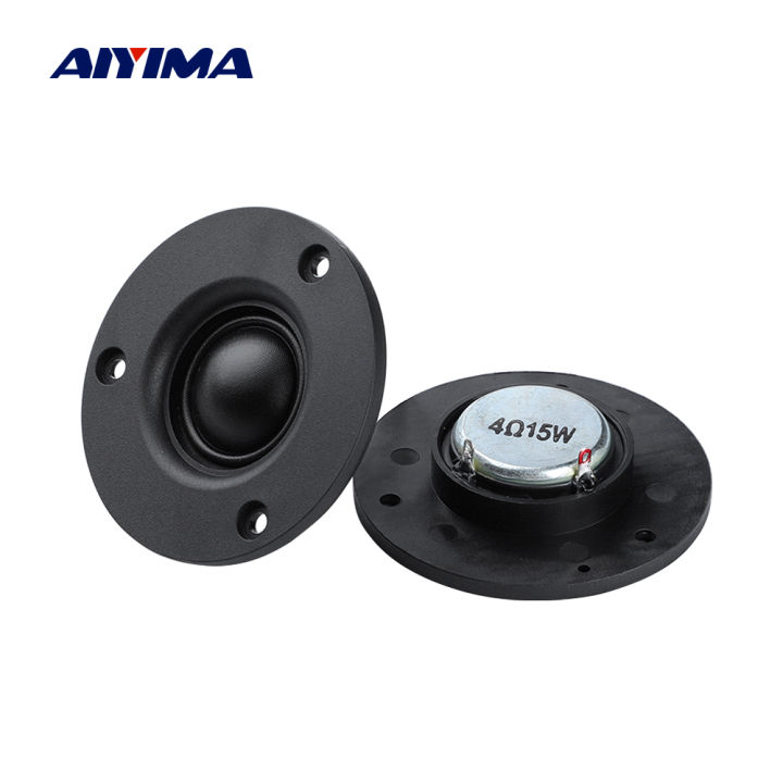 hot-aiyima-3นิ้ว74มม-ผ้าไหมโดมเมมเบรนทวีตเตอร์ลำโพงขนาดเล็ก-neodymium-4โอห์ม15w-treble-แบบพกพาลำโพงฮอร์น-diy-2pcs