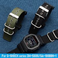 Gelang lembut 22MM UNTUK Casio G-SHOCK tali jam kanvas GW-M5610 GA100/110 jam tangan nilon dimodifikasi dengan adaptor