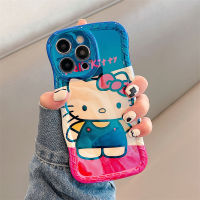 เคสโทรศัพท์มือถือการ์ตูน Hello Kitty สำหรับ iPhone 14 Pro Max 13 Pro Max ฝาหลังซิลิโคนนิ่มสำหรับ iPhone 12 Pro Max 11