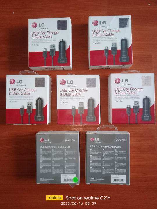 LG USB Car Charger & Data Cable CLA400 Lazada PH