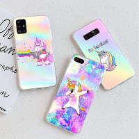 อ่อนนุ่ม ซิลิโคน เคสโทรศัพท์ หรับ iPhone XR 7 6s 6 11 5s XS 5 8 SE Max Plus X Pro ปก โปร่งใส TPU To-111 Cute unicorn