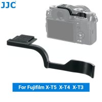 JJC จับสำหรับ Fujifilm โลหะแข็ง Thumb Up X-T5 X-T4 X-T3กล้องปลอกสวมนิ้วฝารองเท้าร้อนแบบ2-In-1เพื่อความปลอดภัยและ Comfort สำหรับยึดกล้อง XT3 XT4 XT5 Fujifilm