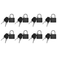 8 Pack Locks Small Padlock with Key Luggage Gym Locker Lock Mini Colorful Padlock for Outdoor School Home