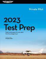 หนังสืออังกฤษใหม่ 2023 Private Pilot Test Prep : Study and Prepare for Your Pilot FAA Knowledge Exam (Asa Test Prep) (2023) [Paperback]