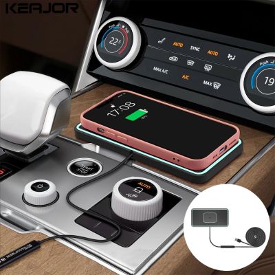 Wireless Charger Car Wireless Charging Pad For iPhone 14 13 12 11 Pro Max Samsung Xiaomi Fast Car Phone Induction Charger Statio Car Chargers