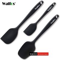 QTCF-Walfos Set Of 3 Heat Resistant Silicone Cooking Tools Kitchen Utensils Baking Pastry Tools Spatula Spoon Cake Spatulas Cook Set