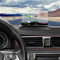 Car HD Digital Wireless Charger HUD Head Up Display Phone Holder Car Charging Speedometer Navigation Projector Car Accessories