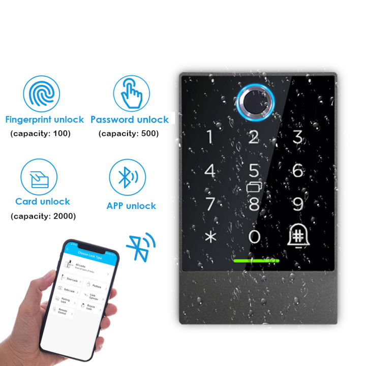 เครื่องควบคุมการเข้าถึงแอปสมาร์ทโฟน-ttlock-13-56mhz-ระบบควบคุมการเข้าถึงประตู-rfid-ชุดประตูเครื่องอ่าน-ip67กันน้ำ