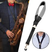 BNMUSIC แซกโซโฟนสายคล้องคอหนา Pad แซกโซโฟนสายรัดไหล่สำหรับ Soprano Strap