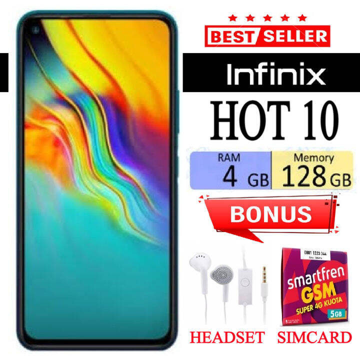 Infinix Hot 10 Ram 4128 Gb Fullset Bergaransi Lazada Indonesia 8165