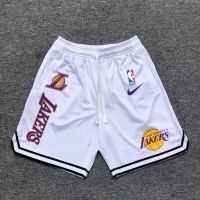 American Sports Quick Drying Shorts Basketball Pants Spring Men NBA Lakers Train美式运动速干短裤篮球裤春男nba湖人训练裤宽松休闲五分裤4.25