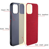 Case For Samsung Galaxy S20 Fe S20 Ultra Plus Funda Fashion Simple Solid Color Textile Leather Shockproof Protective Back Cover