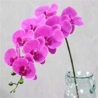 95 cm 9 heads artificial flower real touch latex butterfly orchid decor office home Christmas wedding PU florals artificials pot