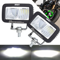 JALN7 20W Car Led Light MOTO A U White Yellow High Low Beam Car Fog Lamp DC 12V 24V Headlight Lamp High Low beam