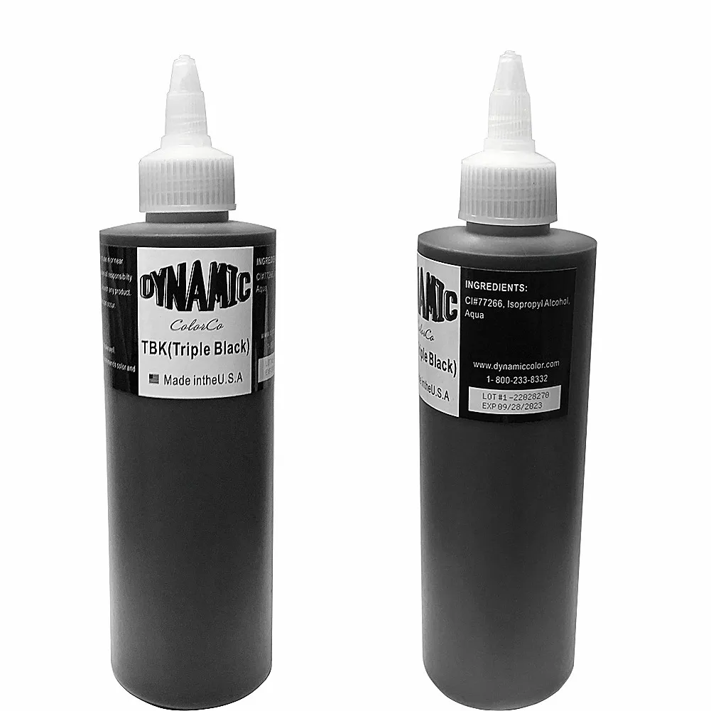 Body Graphics Tattoo Supply South Africa  Dynamic Ink 8oz Triple black  Triple the darkness of your black ink with Dynamic Triple Black an even  more concentrated version of standard Dynamic Black