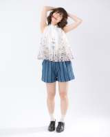 Chiffon silk top ผ้าไหมพิมพ์ลายแบบใหม่