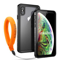 Inkolelo iPhone Xs Max ฝาครอบสำหรับดำน้ำว่ายน้ำเคลือบอย่างสมบูรณ์ซองกันน้ำ IP68เคสโทรศัพท์กันฝุ่นกันหิมะกันกระแทกสำหรับ iPhone Xs Max