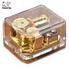 Tooyful unique music box acrylic clear mechanism with gold plating - ảnh sản phẩm 1