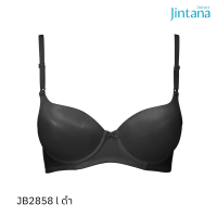 Jintana เสื้อชั้นใน (เสริมโครง) รุ่น Basic Bra รหัส JB2858 สีดำ