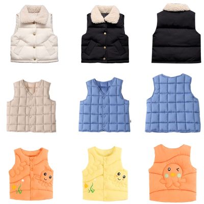 （Good baby store） LZH 2022 Children  39;s Jacket Girl Vests For Boys Autumn Winter Kids Clothes Baby Girls Waistcoat 1-6 Year Baby Boy Sleeveless Coat