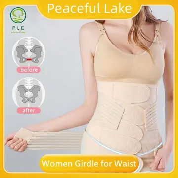 Sunveno Postpartum Belly Band Girdle for Postnatal Adjustable Belly Wrap  C-section Recovery Binder Abdominal Support
