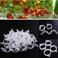 81RCW Durable Supports Stem Connect Protection Farming Tool Bush Vines Clip Twine Gardening Supplies Clip Plastic Fastener Plant Clips