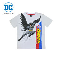 Magic Two Justice League T-Shirt for kids เสื้อยืดลายจัสติสลีกสำหรับเด็ก (Batman) สีขาว