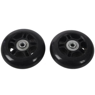 2set Luggage Suitcase / Inline Outdoor Skate Replacement Wheels Black