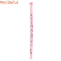 ?【Lowest price】Wonderful เครื่องวัดแหวนพลาสติกแบบมืออาชีพวัดขนาดแหวน sizer ของแท้สำหรับผู้ทดสอบขนาดเรา