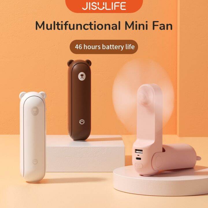 Bimhcx Jisulife Mini Fan Rechargeable Mah Portable Handheld Handy Usb Pocket Personal