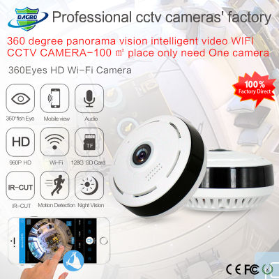 360° Wireless Wifi HD Video IP Camera 960P Smart Panorama IPC P2P Fisheye Lens CCTV Camera Baby Monitor IR Function