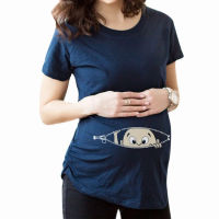 Gravida Blousing Loose Fit Clothes Comfortable Maternity T-shirt  Woman Tops T shirts O-Neck Pregnancy long Tee shirts