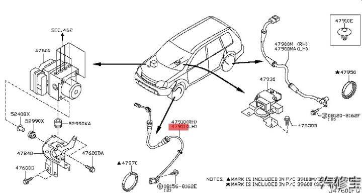 front-left-47911-8h300-479118h300-abs-wheel-speed-sensor-for-nissan-x-trail-xtrail-t30-2002-2003-47911-8h300-brand-new