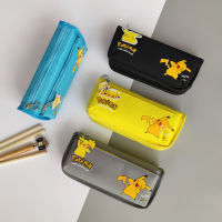 กล่องดินสอการ์ตูนอะนิเมะ Pikachu กระเป๋าดินสอนักเรียนประถมความจุขนาดใหญ่กล่องเครื่องเขียนน่ารักกระเป๋าเครื่องเขียนนักเรียนมัธยมต้น