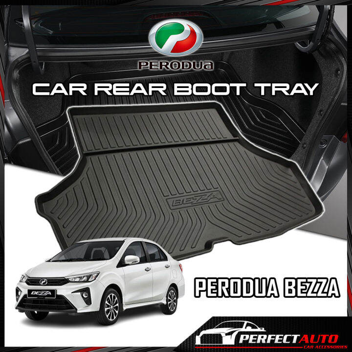 For Perodua Bezza Copolymer Car Boot Tray Luggage Cargo Trunk Tray