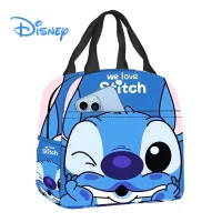 New Disney Lilo and Stitch Boys Girls Kids Portable Insulated Lunch Box Bags Insulated Picnic Cooler Bag Lunch Tote Ice Box