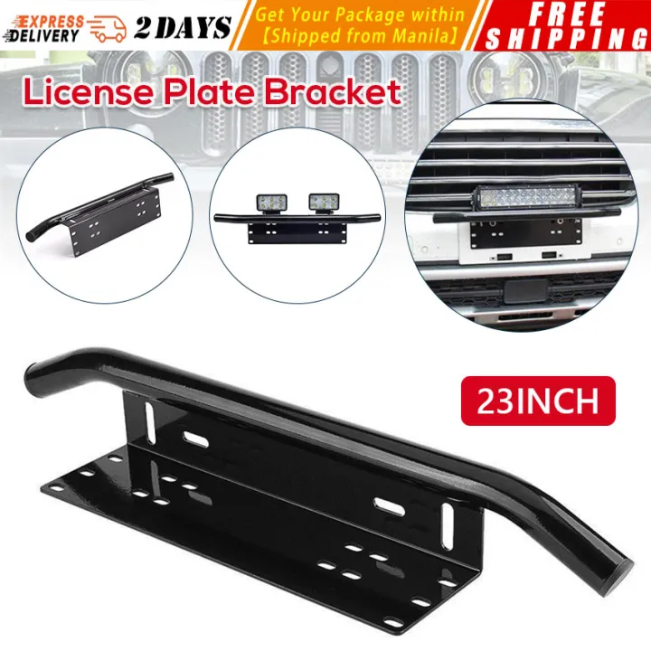 Universal Car Front License Plate Mounting Bracket Log Light for SUV