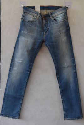 (ร้านจริงต้อง BABYSHIW)  Nudie Jeans แท้ลดเกือบสองพัน Thin Finn Authentic Repairs (LIMITED)