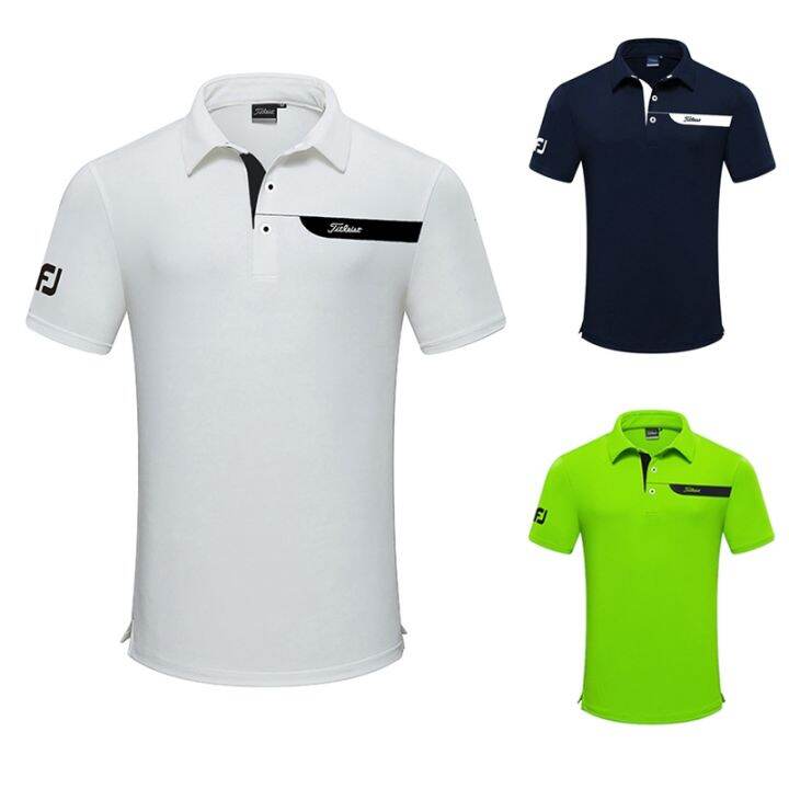 new-golf-short-sleeved-jersey-mens-outdoor-sports-breathable-perspiration-quick-drying-t-shirt-top-trend-polo-shirt-odyssey-le-coq-descennte-callaway1-titleist-pearly-gates-xxio