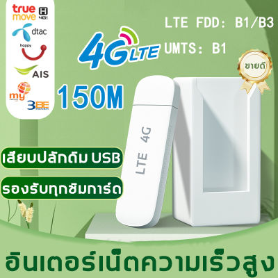 พอคเก็ตไวไฟ 4G Pocket WiFi ความเร็ว 150 Mbps ใช้ได้ ทุกซิม ไปได้ทั่วโลกใช้ได้กับ AIS/DTAC/TRUE LTE 300Mbps USB 1800KB-6000KB ต่อวินาท