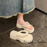 Kingdom_Fashion ร้องเท้าผูหญิง รองเท้าแตะลิ่ม รองเท้าแตะเสริมส้นผู้หญิง รองเท้ารัดส้น กระปรี้กระเปร่า สะดวก อเนกประสงค์ จับคู่ง่าย B99G00F 39Z230925