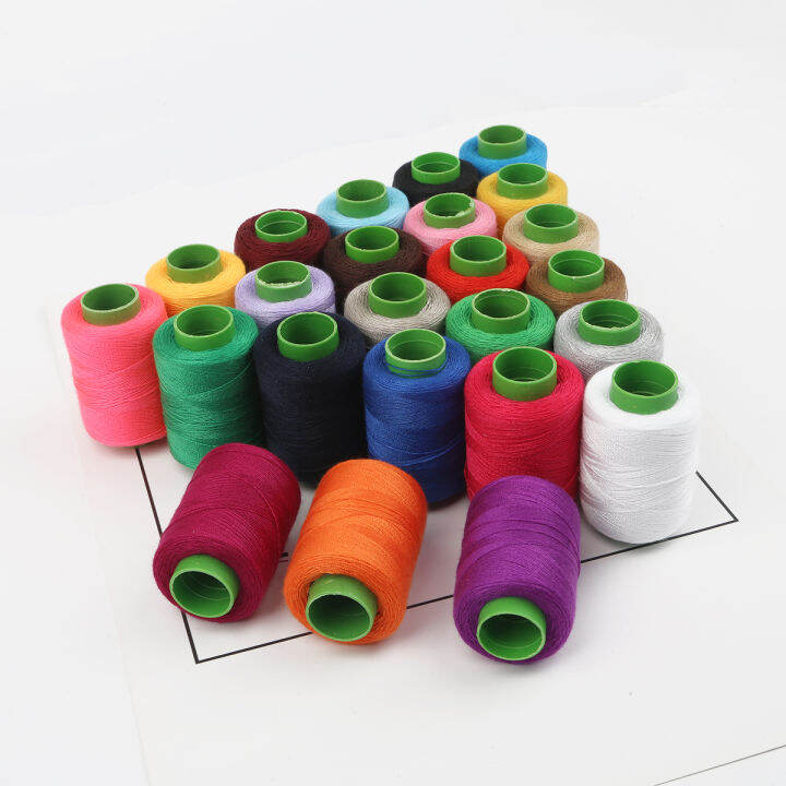 300m 24 Colors Hand Polyester Thread Sewing Machine Embroidery Thread