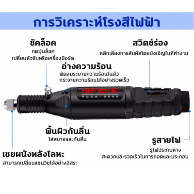 เครื่องเจียร์ mini ปรับความเร็วได้ แถมเครื่องประดับ24ชิ้น ขัด แกะสลัก กำจัดสนิม เจาะ ตัด เครื่องเดียวก็พอ เครื่องมือแกะสลัก เครื่องเจียร์สายอ่อน เครื่องเจีย เจียร์ไฟฟ้า เครื่องเจียรไฟฟ้า หินเจียร