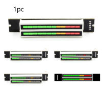 อุปกรณ์เสริม VU เมตรมินิ12แบบคู่ไฟแสดงผลสัญญาณเสียงระดับการแสดงดนตรีช่องคู่ LED