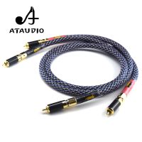 One Pair Ortofon 8N OFC Hifi RCA Cable Pure Copper intecconnect Audio Cable with Carbon Fiber RCA Plugs